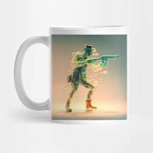 Jelly Man Shooting a Crystal gun Mug